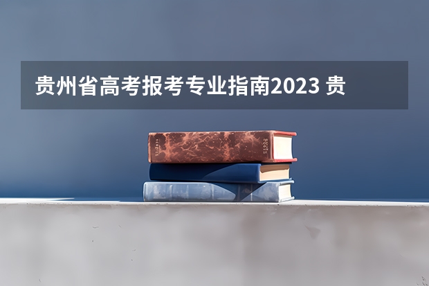 贵州省高考报考专业指南2023 贵州大专p段2023什么时候征集