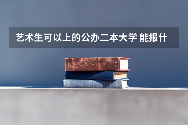 艺术生可以上的公办二本大学 能报什么专业