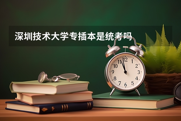 深圳技术大学专插本是统考吗